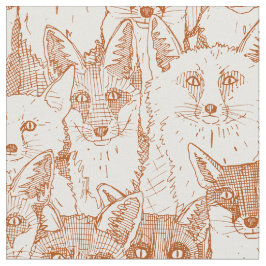 Bara rävar, rosa mjukt vitt tyg