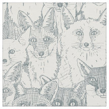 Bara rävar, skiffer, vit väv