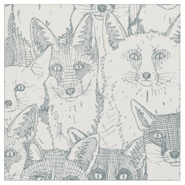 Bara rävar, skiffer, vit väv tyg