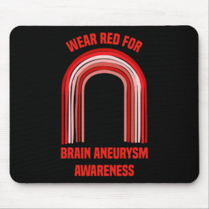 Bära Red for Brain Aneurysm Awareness Brain Aneu Musmatta