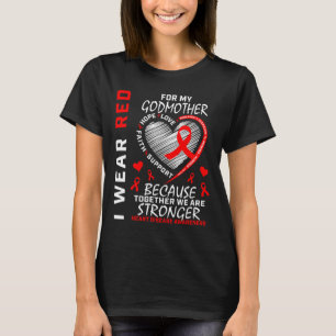 Bära Red för min gudmor hjärtsjukdom T Shirt