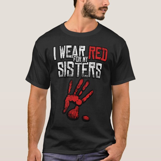 Bära Red för mina systrar, Native American Stop MM T Shirt (Framsida)