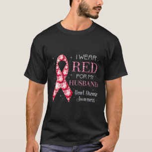 Bära Red for My Make Heart Disease Awareness Su T Shirt