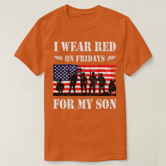 Bära Red på Fredag för min son T Shirt (Design framsida)