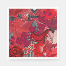 Bära Red Pappersservett