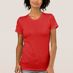 Bara Red Solid Färg T-shirt