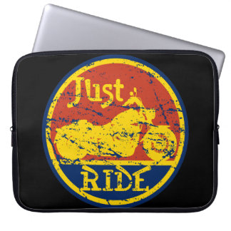 Bara Ride Motorcycle Red Blue och Gult Laptop Fodral