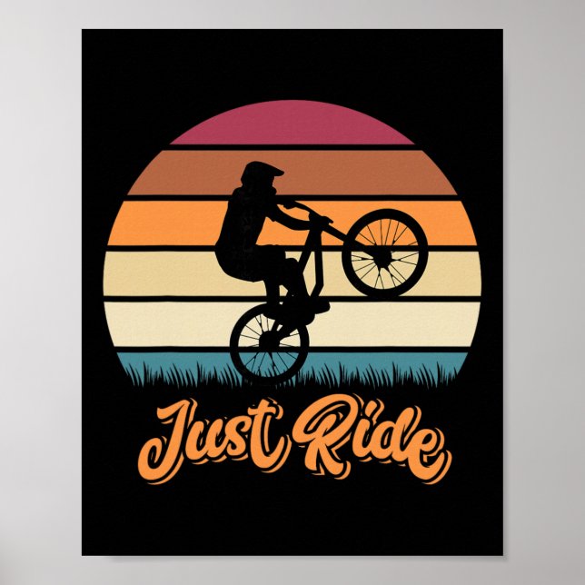Bara Ride Mtb Mountainbike-presenter för mountainb Poster (Framsidan)