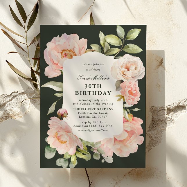 Bara Röda Blommor 30-årsdag  Inbjudningar (Skapare uppladdad)