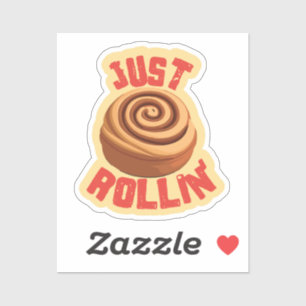 Bara Rollin'Cinnamon Roll Klistermärken