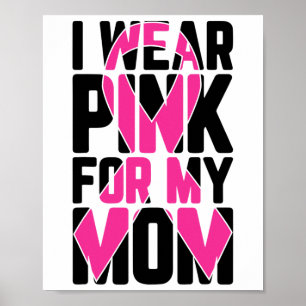Bära Rosa för medvetandegörande om bröstcancer i M Poster
