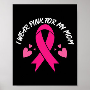 Bära Rosa för medvetandegörande om bröstcancer i M Poster
