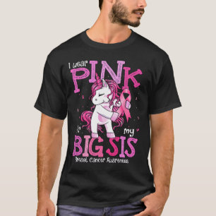Bära Rosa för min syster Shirt Breast Cancer Aware T
