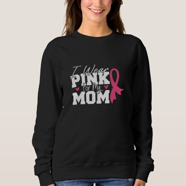 Bära Rosa Mamma Mor-familjen som matchar bröstcanc T Shirt (Framsida)