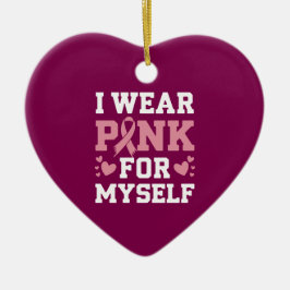 Bära Rosa Myself Julgransprydnad Keramik