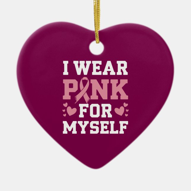 Bära Rosa Myself Julgransprydnad Keramik (Framsidan)