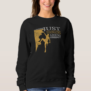 Bara runt för att hala och klättra t shirt