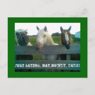 Bara så du vet, hö, hej, kompis! vykort