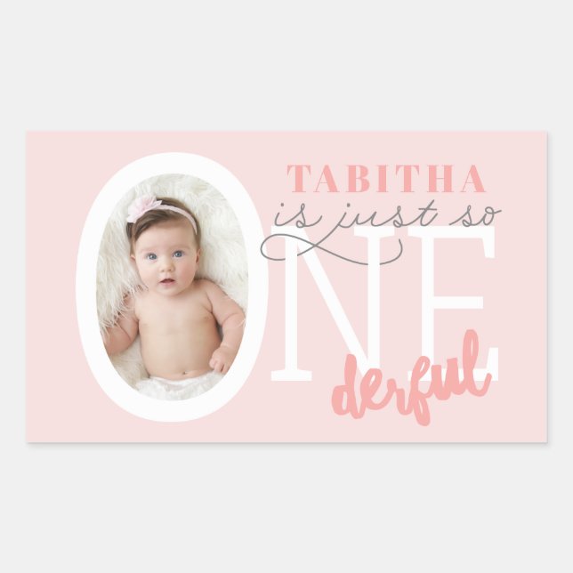 Bara så lite. rektangulärt klistermärke (Framsida)