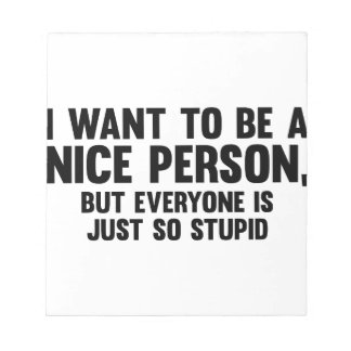 Bara så stupid anteckningsblock