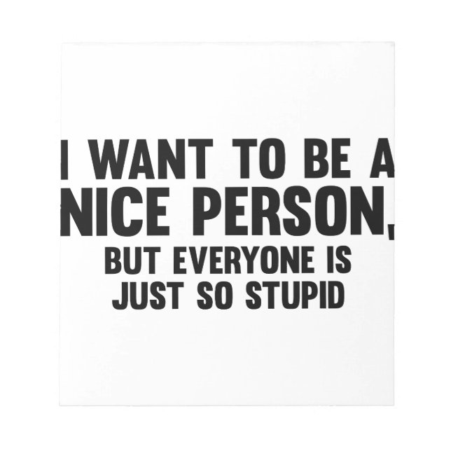 Bara så stupid anteckningsblock (Framsida)