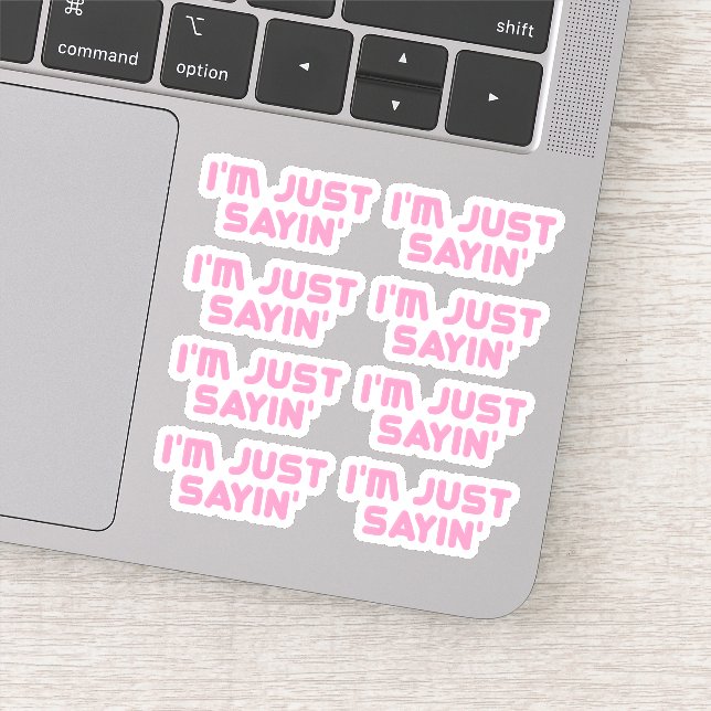 Bara säga klistermärken (Detalj)