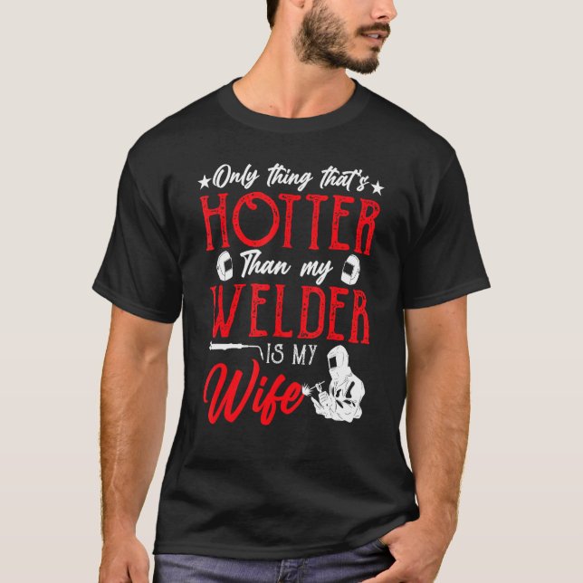 Bara Sak som är varmare än min walder är min fru T Shirt (Framsida)