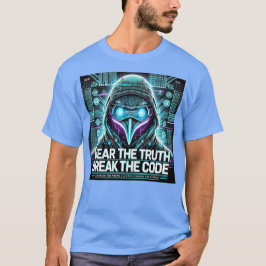 Bära sanningen. Bryt koden | Cyberpunk Penguin T Shirt