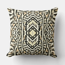 Bara Sepia Patterned Cushion Kudde