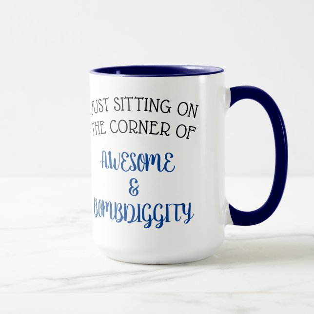 Bara Sitta på hörnet av... Mugg (Höger)