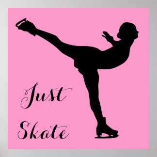 Bara Skate Ice-Skaterna Poster