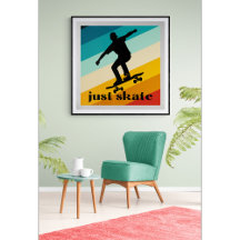 Bara Skate Skateboarding Poster