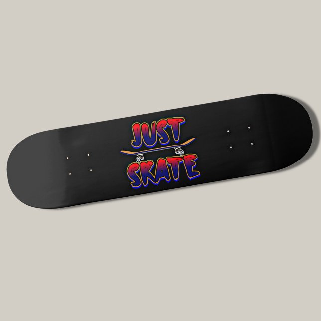 Bara Skateboard Red Blue Skateboarder (Skapare uppladdad)