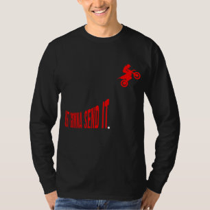 Bara skicka den till Motocross Dirt Bike Meme T Shirt