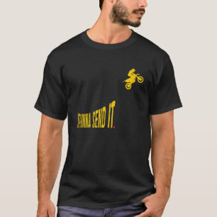 Bara skicka den till Motocross Dirt Bike Meme T Shirt