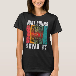 Bara Skicka Det Hjälm för Motocross & Dirt Cykel T Shirt