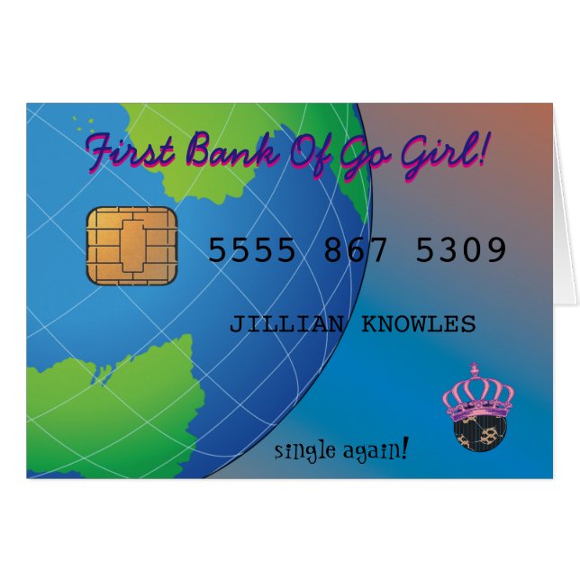 Bara skild från Fab Female Joke Hälsningskort (Framsidan Horizontal)