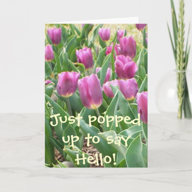 BARA SKJUTA UPP FÖR ATT SÄGA HEJ! KORT (Framsida)