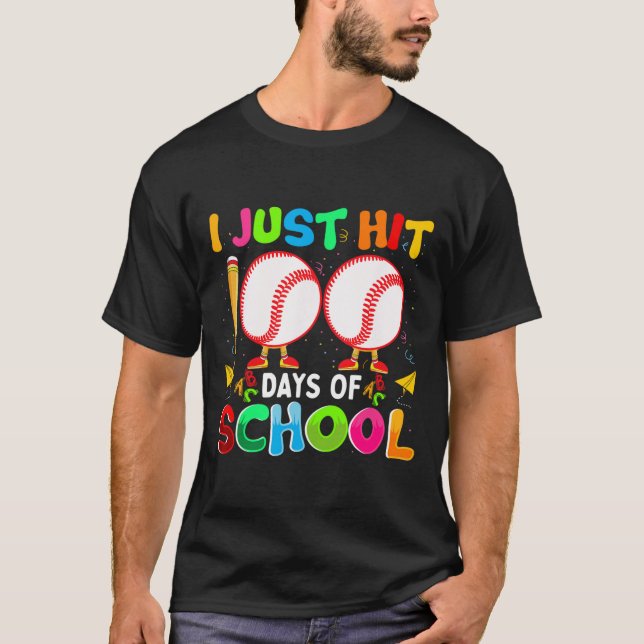 Bara Slå 100 dagar med basket 100 dagar. T Shirt (Framsida)