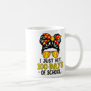 Bara Slå Glada 100 Dagar På Skolan Softboll Röttor Kaffemugg