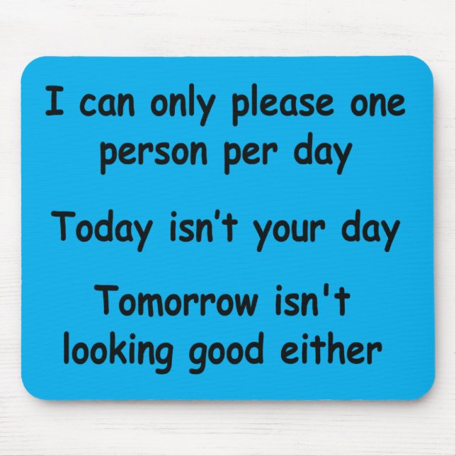 Bara snälla en person musmatta (Framsidan)