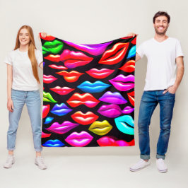 Bara Söt Läppar Fleecefilt