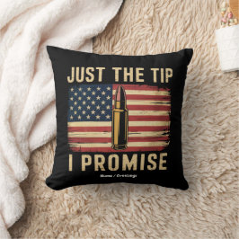 Bara Spetsen, Jag Lovar Rolig Vapenägare USA Flagg Kudde