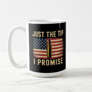 Bara Spetsen, Jag Lovar Roligt Vapenägare USA Flag Kaffemugg