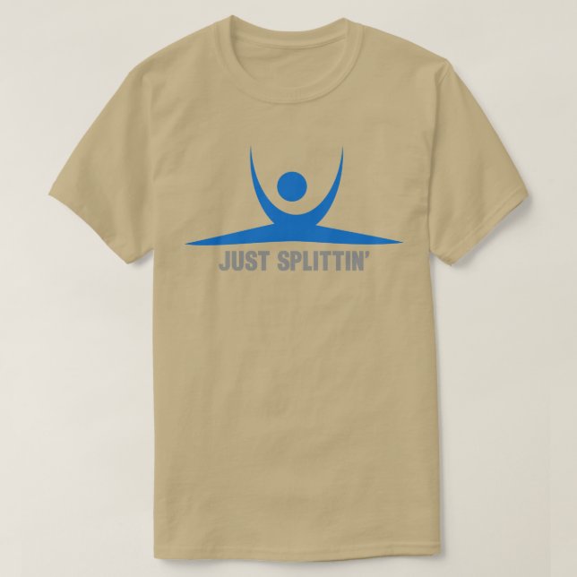 Bara Splittin Abstrakt Hanuman Asana Stil Strectc T Shirt (Design framsida)