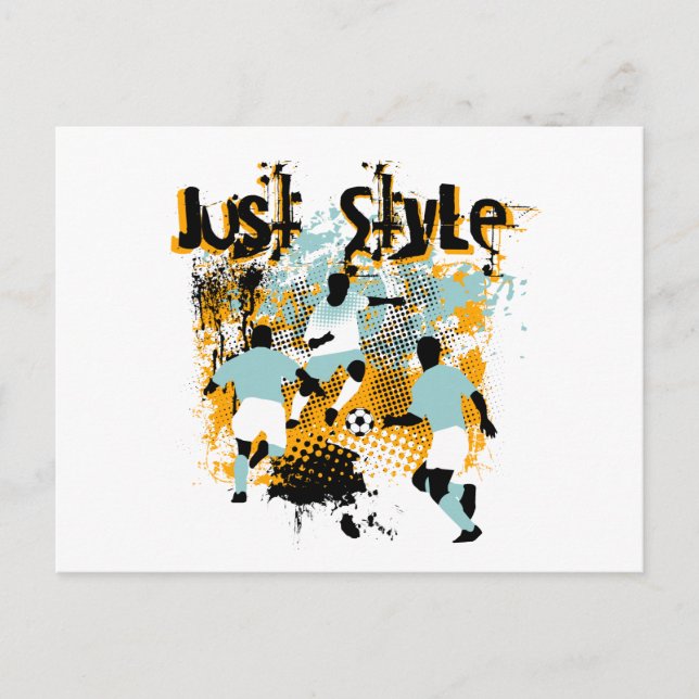 Bara Stil-fotbollsskjortor och -gåvor Vykort (Framsida)