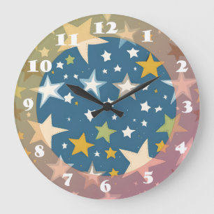 Bara stjärnor stor klocka