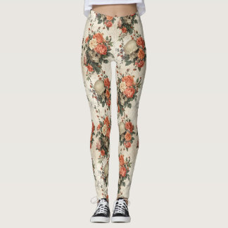 Bara strålande Förtrollade Döda Huvuden Leggings