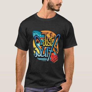 Bara Surf Retro Sommar – Vintage Surfbräda T Shirt