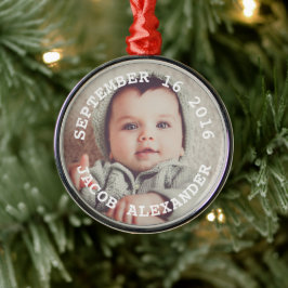 Bara Sweet Baby Photo Julgransprydnad Metall